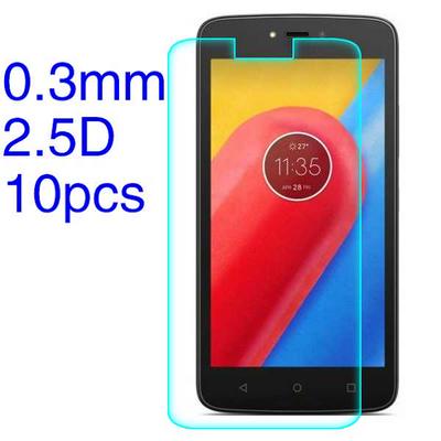 10Pcs 0.3mm 2.5D Tempered Glass Screen Protector Film for Motorola Moto C