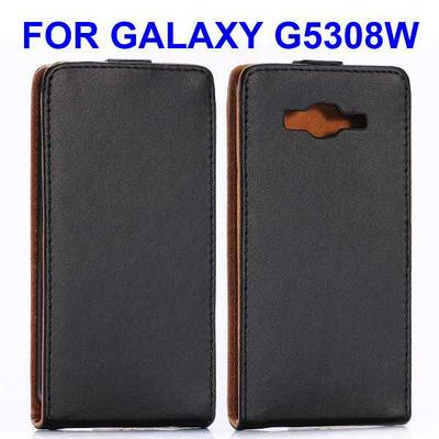 Vertical Flip Magnetic Flip PC+PU Leather Case for Samsung Galaxy Grand Prime G530 (Black)