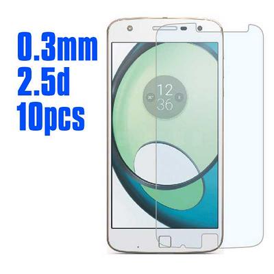 No Package 10pcs 0.3mm 2.5D Arc Edge AGC Japan Toyo Glue Tempered Glass Film for Motorola Moto Z Play (Droid)