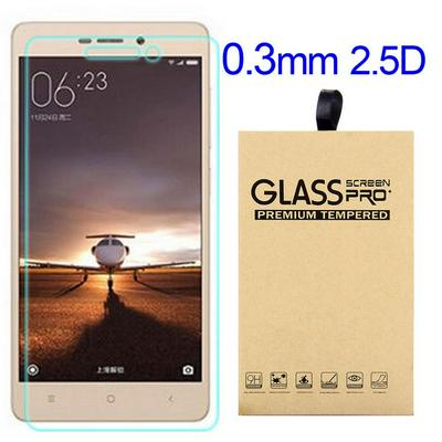 HD Anti-crack Series 0.3mm 2.5D 9H Tempered Glass Screen Protector Protective Film for Xiaomi Redmi 3