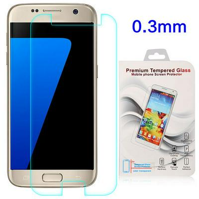 Anti Scratch 0.3mm Arc Face Half Screen Transparent Tempered Glass Screen Protector Film for Samsung Galaxy S7 / G9300