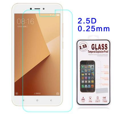 Anti Scratch 0.25mm 2.5D Arc Edge Half Screen Tempered Glass Screen Protector Film for Xiaomi Redmi Note 5A