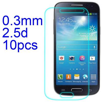 10Pcs 0.3mm 2.5D AGC Material Tempered Glass with Toyo Glue Electroplating Fingerprint Coating Screen Protector for Samsung Galaxy S4 Mini (I9190) 