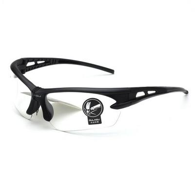 3105 Explosion-proof Sunglasses Outdoor Riding UV400 Battery Bike Bicycle Motorcycle Sunglasses - Colorless