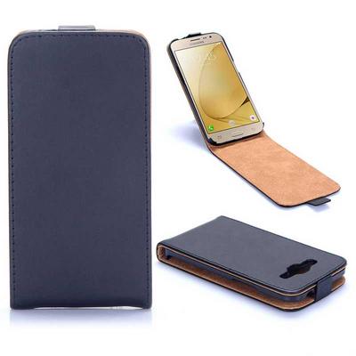 Vertical Flip PC + PU Leahter Case for Samsung Galaxy J2 J210 / J2 Pro 2016