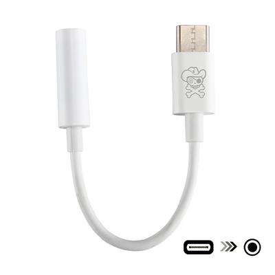 Enkay Hat-Prince Type-C to 3.5mm ABS Earphone Music Adapter Cable for Moblie Phone MacBook - White
