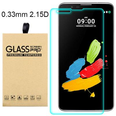 9H 0.3mm 2.15 Degree Curved Surface Tempered Glass Protector for LG Stylus 2 /  LS775 / K520 (LG)