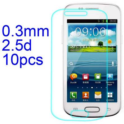 10Pcs 0.3mm 2.5D AGC Material Tempered Glass with Toyo Glue Electroplating Fingerprint Coating Screen Protector for Samsung Galaxy S3(I9300)