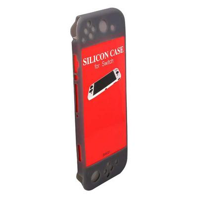 OIVO IV-SW031 Oil-Painting Finish Silicone Full Body Case for Nintendo Switch Console and Controller - Black