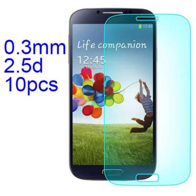 10Pcs 0.3mm 2.5D AGC Material Tempered Glass with Toyo Glue Electroplating Fingerprint Coating Screen Protector for Samsung Galaxy S4 (i9500)