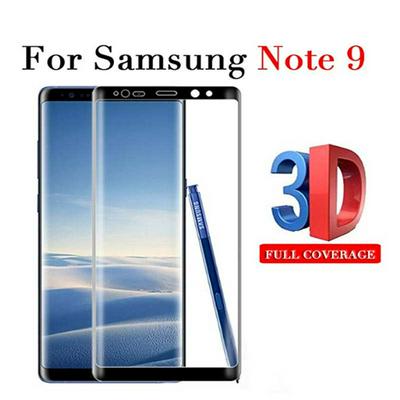 3D Surface Full Screen Coverage 0.25mm 9H Scratch Resistant High Transparent Tempered Glass Screen Protector for Samsung Galaxy Note 9 - Black