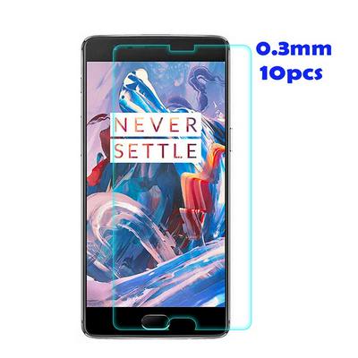 10pcs 0.3mm Tempered Glass Bare Chip Screen Protector for One Plus 3 