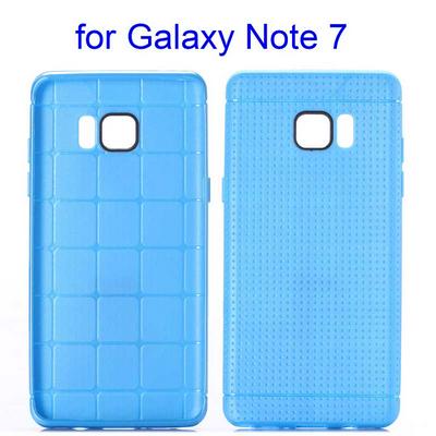 Honeycomb Design Soft TPU Back Cover Case for Samsung Galaxy Note 7 - Blue