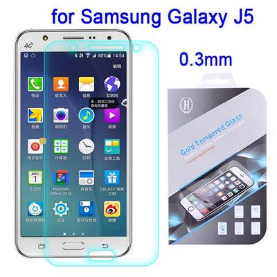 0.3mm Tempered Glass Screen Protector Guard Film Arc Edges for Samsung Galaxy J5
