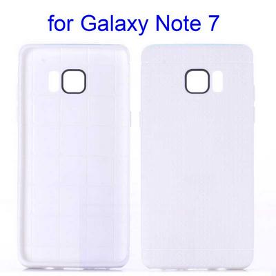 Honeycomb Design Soft TPU Back Cover Case for Samsung Galaxy Note 7 - White