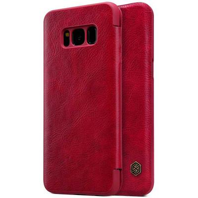 Nillkin Qin Series PU Leather + Hard PC Case for Samsung Galaxy S8 / G9500 - Red