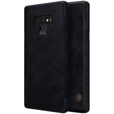 Nillkin Qin Series Super Thin Side Flip Design PU Leather + Hard PC with Card Slot Protective Case for Samsung Galaxy Note 9 - Black