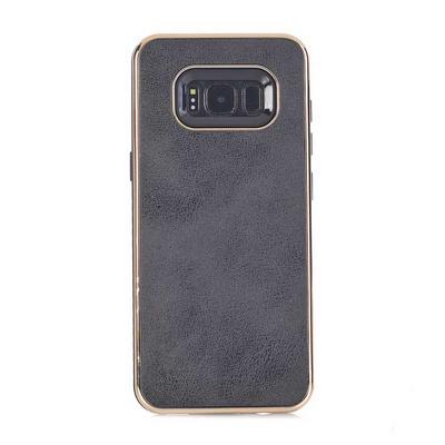 Detachable 2 in 1 PU Leather Coated Hard PC + TPU Back Cover Case for Samsung Galaxy S8 / G9500 - Black