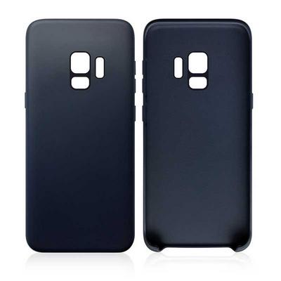 Skin Pattern Solid Color TPU Back Cover Protective Case for Samsung Galaxy S9 - Navy Blue