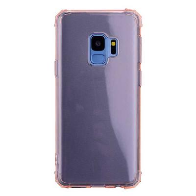 Anti-Drop Anti-Scratch Transparent Soft TPU Back Cover Protective Case for Samsung Galaxy S9 - Pink