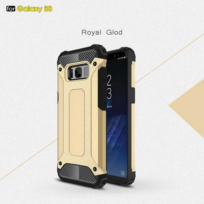 Armor 2 in 1 Detachable Hard PC + Soft TPU Hybrid Back Cover Case for Samsung Galaxy S8 / G9500 - Royal Gold