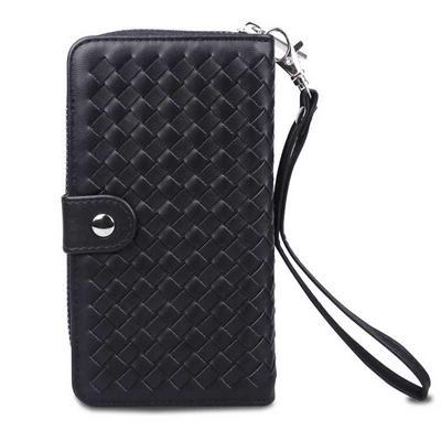 Wrist Strap Card Holder Slots Zipper Wallet with Magnetic Buckle PU Leather + Detachable TPU Case for Samsung Galaxy S8 / G9500 - Black 