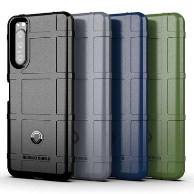 For Sony Xperia 5 II Shield Protective Series Military-grade Anti-fall Shockproof Soft TPU Back Cover Case