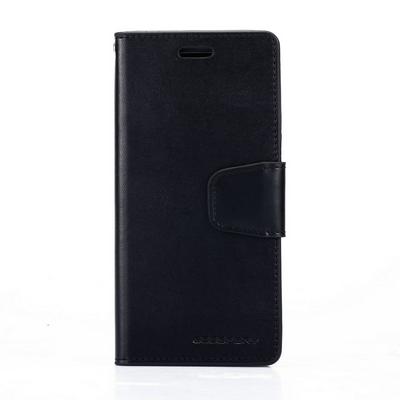 Mercury Goospery Sonata Diary Series Side Flip PU Leather + Soft TPU Card Slot with Magnetic Buckle and Stand Wallet Protective Case for Samsung Galaxy S9 - Black