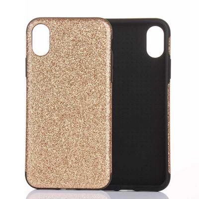 Glitter Powder Bling Soft TPU Back Cover Case for iPhone XR 6.1 - Gold