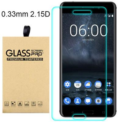 9H 0.3mm 2.15 Degree Curved Surface Tempered Glass Protector for Nokia 6