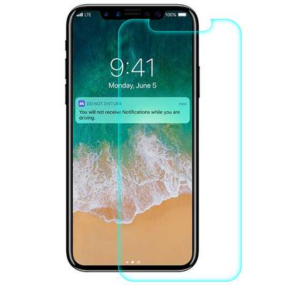9H Hardness High Definition Fluent Writing Cleophobic Coated Chemically Treated Tempered Glass Screen Protector for iPhone X - Transparent 