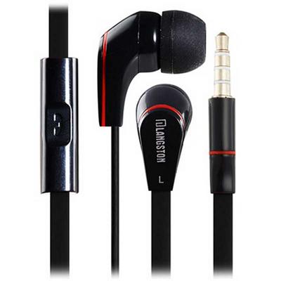 JM12 3.5mm Plug 1.2m Cable In-ear Stereo Earphone with Mic Black