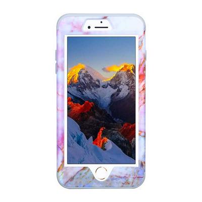 Marble Pattern Detachable 3 in 1 Hybrid Hard PC + TPU Back Cover Case for iPhone 7 Plus / 8 Plus - Colorful