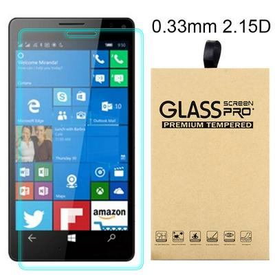 2.15D 0.33mm 9H Arc Edge Explosion-Proof Transparent Tempered Glass Screen Protector for Microsoft Lumia 950XL
