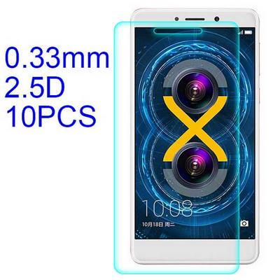 10Pcs 2.5D Lobo Material Tempered Glass with Korean Glue Screen Protector for Huawei Honor 6x ( 2016 )
