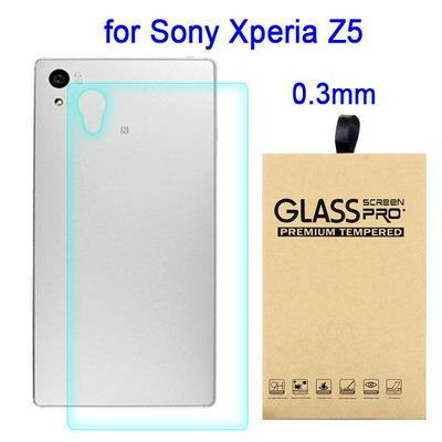 2.15D 0.3mm 9H Anti-Crack Series Tempered Glass Back Film Cover for Sony Xperia Z5