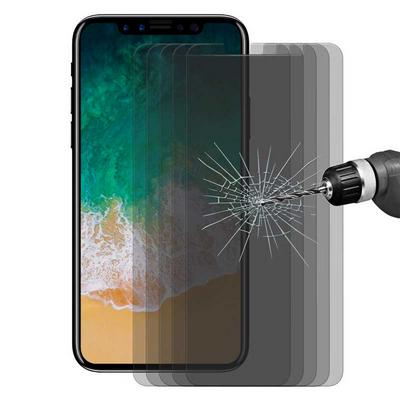 5 Pieces Enkay Hat-Prince 0.26mm 2.5D Round Edge 9H Hardness Anti-Spy Anti-Scratch Tempered Glass Screen Protector for iPhone X