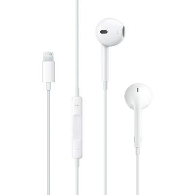 Imitate Earbuds Wired 8pin Interface In-ear Support Call Earphone for iPhone 7/ 7 Plus - White