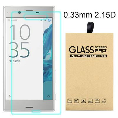 2.15D 0.33mm 9H Arc Edge Explosion-Proof Transparent Tempered Glass Screen Protector for Sony Xperia XZ (F8332)