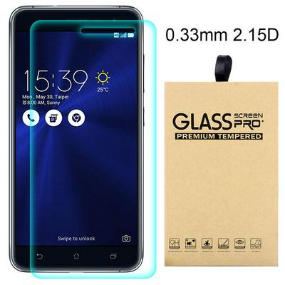 2.15D 0.33mm 9H Arc Edge Explosion-Proof Transparent Tempered Glass Screen Protector for Asus Zenfone 3 ZE552KL 