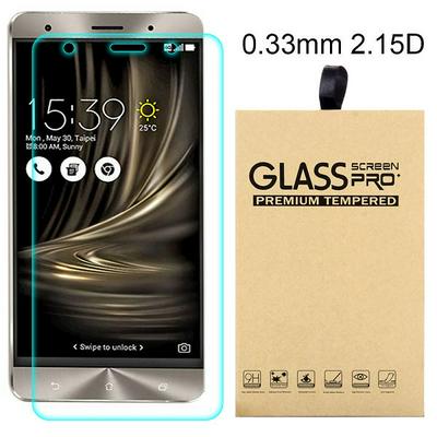2.15D 0.33mm 9H Arc Edge Explosion-Proof Transparent Tempered Glass Screen Protector for Asus Zenfone 3 Deluxe ZS570KL