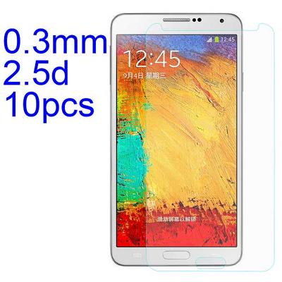 10Pcs 0.3mm 2.5D AGC Material Tempered Glass with Toyo Glue Electroplating Fingerprint Coating Screen Protector for Samsung Note 3 N9000