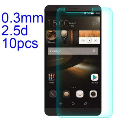 10Pcs 0.3mm 2.5D AGC Material Tempered Glass with Toyo Glue Electroplating Fingerprint Coating Screen Protector for Huawei Ascend Mate 7