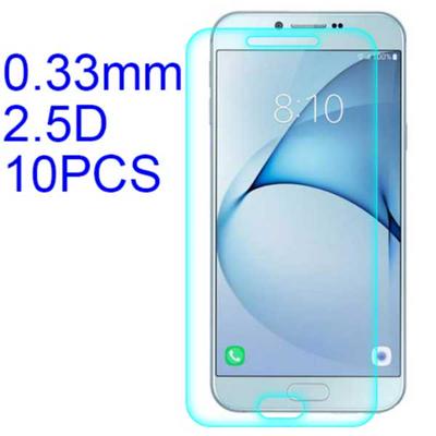 10Pcs 0.33mm 2.5D ARC Ultratiin Lobo Material Tempered Glass with Korean Glue Screen Protector for Samsung Galaxy A8 2016 