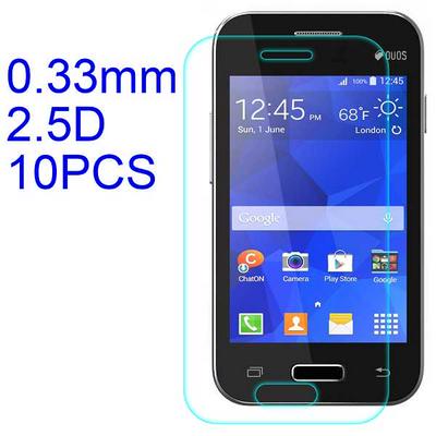 10Pcs 0.33mm 2.5D ARC Ultratiin Lobo Material Tempered Glass with Korean Glue Screen Protector for Samsung Galaxy Young 2 / SM-G130H