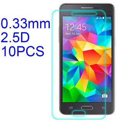 10Pcs 0.33mm 2.5D ARC Ultratiin Lobo Material Tempered Glass with Korean Glue Screen Protector for Samsung Galaxy Grand Prime G530