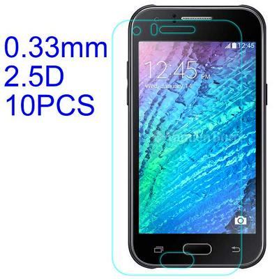 10Pcs 0.33mm 2.5D ARC Ultratiin Lobo Material Tempered Glass with Korean Glue Screen Protector for Samsung Galaxy J1 / J100