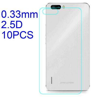 10Pcs 0.33mm 2.5D Lobo Material Tempered Glass with Korean Glue Back Cover Protector for Huawei Honor 6 Plus PE-TL20 6X