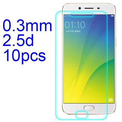 10Pcs 0.3mm 2.5D AGC Material Tempered Glass with Toyo Glue Electroplating Fingerprint Coating Screen Protector for OPPO R9s Plus