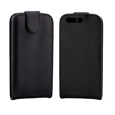 Vertical Flip PU Leather + Soft TPU with Magnetic Buckle and Card Holder Case for Huawei P10 - Black